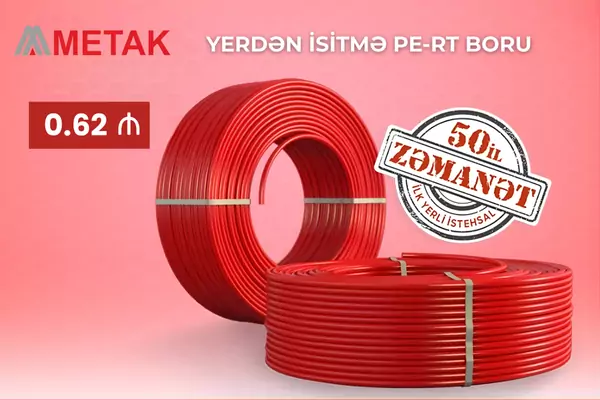 Metak Yerden isitme borusu