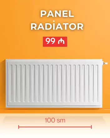 Panel radiatorlar - 99 manatdan başlayan qiymətlərlə